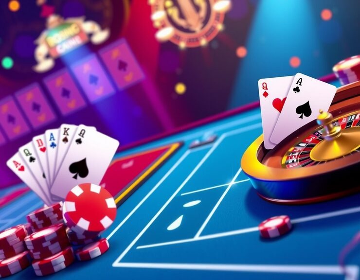 Football and casino game selection dashboard